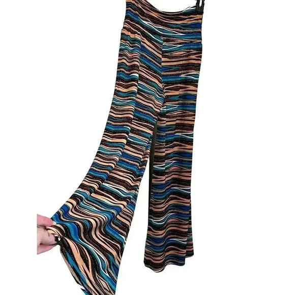 Azules striped flare leg pants size small - Picture 2 of 3